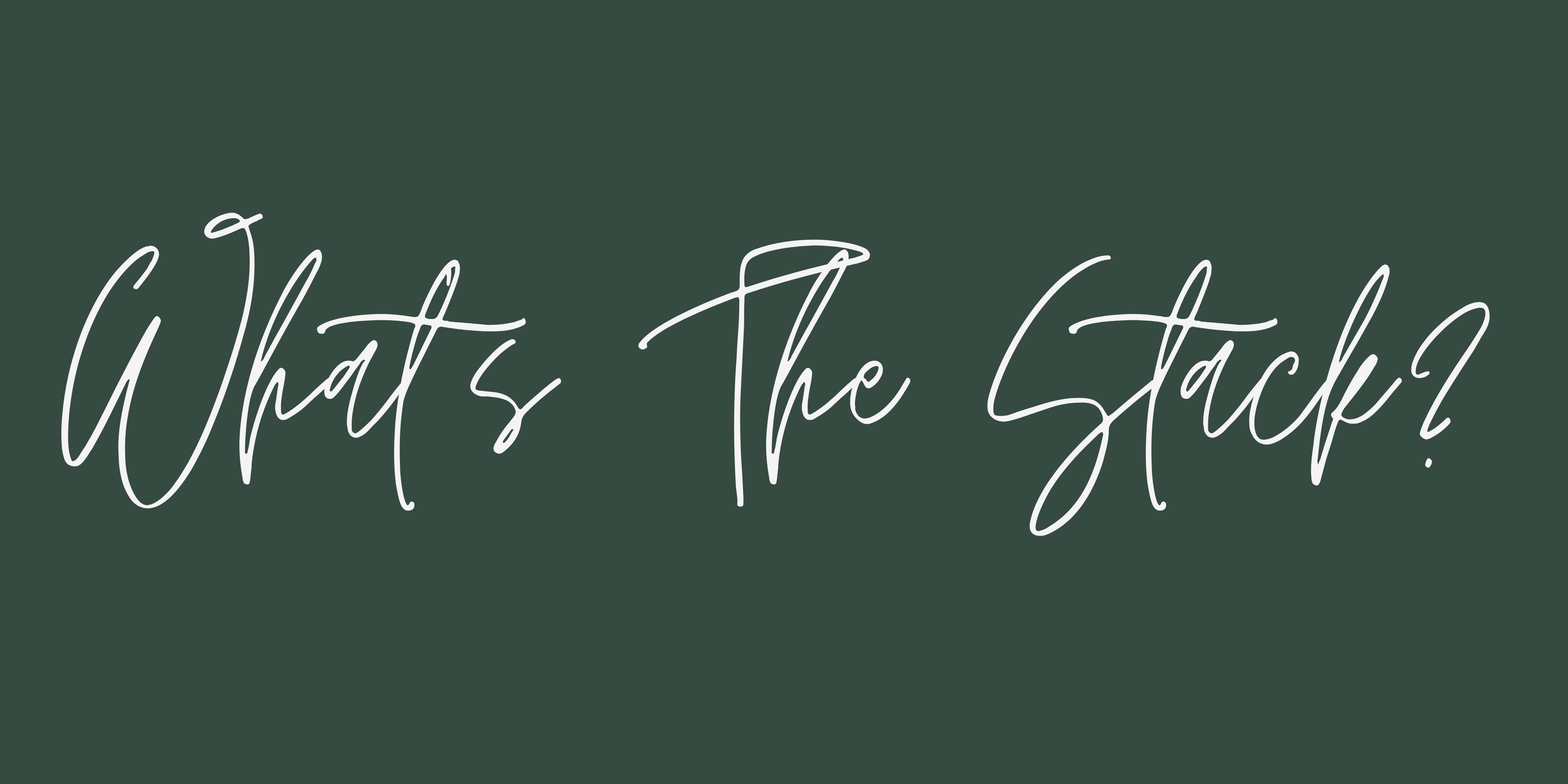 What's The Stack Cover Image